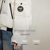 Chuyu Women's Three-Proof 90% White Duck Down Hooded Puffer Jacket