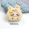 Cartoon Bear Headgear Daruma Squeaky Pendant Cute Plush Toy Brooch