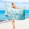 1pc Quick-Dry Blue Mandala Beach Towel, Lightweight Swim Towel for Travel Camping Pool Sports