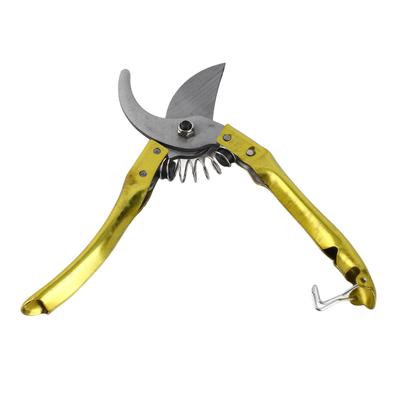 Garden Pruning Shear Multifunctional Spring Design Ergonomic Handle Pruning Scissor with Safety Lock for Plants Fruit