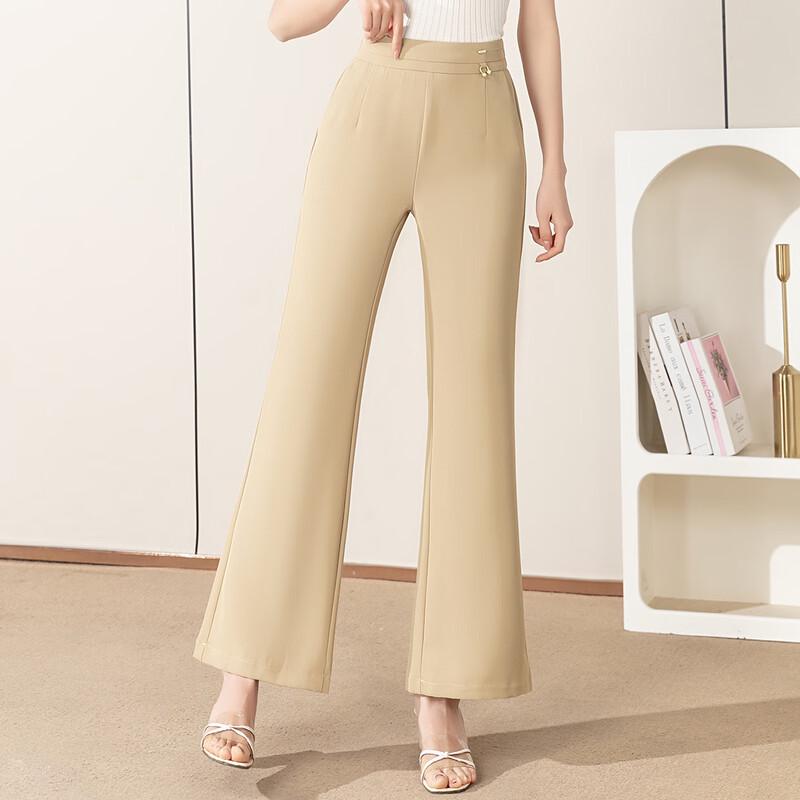 Women's Elastic Waist Flare Pants