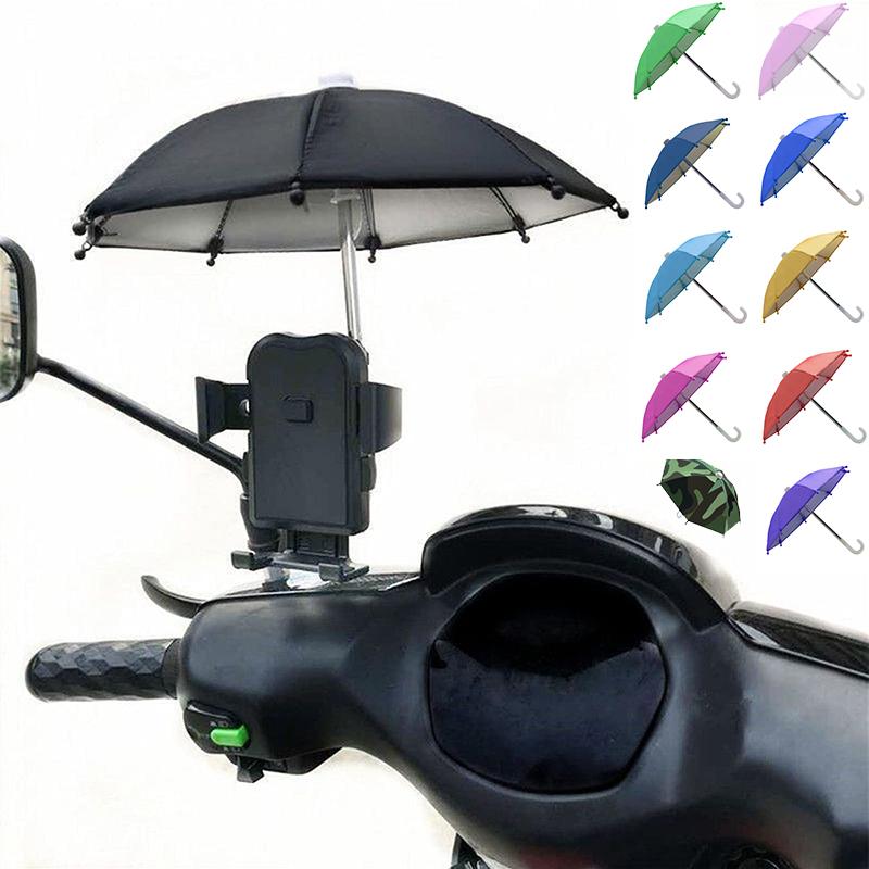 Suport de Telefon Mobil pentru Motocicletă Umbrelă Parasolar Portabilă Impermeabilă Poliester Mini Umbrelă Accesorii de Decor Gros