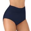 Plus Size Women’s Sexy High-Waisted Triangle Bikini Bottoms, Solid Color Slim-Fit Quick-Dry Swimwear for Beach