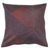 Pillowcase 40x40 cotton knit THICK JERSEY geometric triangles burgundy