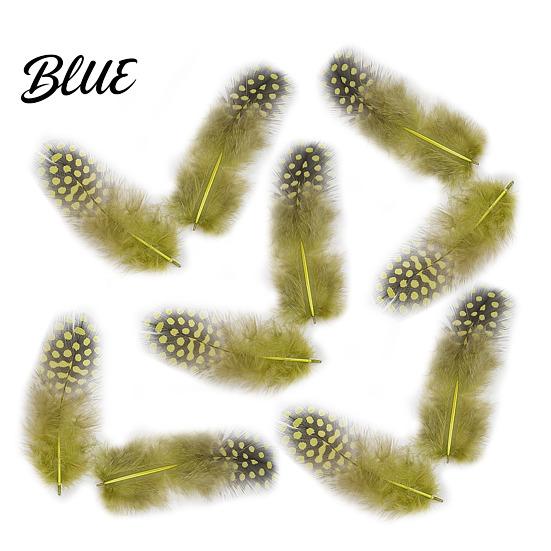Feather Decorations for Colors 4.5-10cm Natural Chicken Guineahen Feathers Crafts 50Pcs Tail Bright Colored DIY