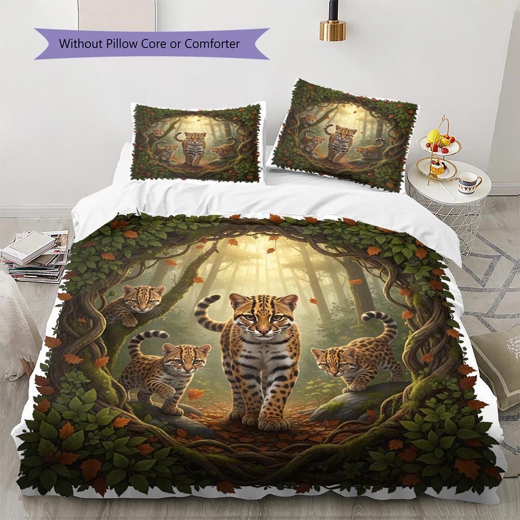 Set Copripiumino Trapuntato con Fantasia Cartone Animato Federa Decorazione per la Casa Regalo di Compleanno (1 * copripiumino + 2 * federa, senza nucleo)