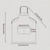 Adjustable Bib Apron with Pockets Cooking Kitchen Aprons for Women Men Chef Apron Tablier Mandil