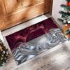 Burnley Football Print Crystal Velvet Rug, Comfortable Water Absorbent Non Slip Indoor Floor Carpet