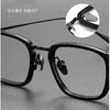 Top Quality Handmade Acetate Titanium Glasses Frames Men Women Luxury Transparent Square Eyeglass Frame Business Eyewear