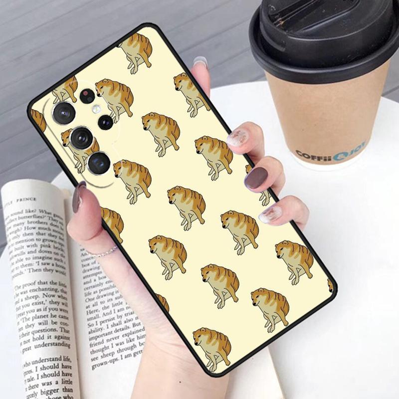 Doge Dog Cheems Meme phone case Cover For Samsung Galaxy S24 S25 Ultra S21 S22 Ultra S10E Note 10 Plus Note 20 FE S23
