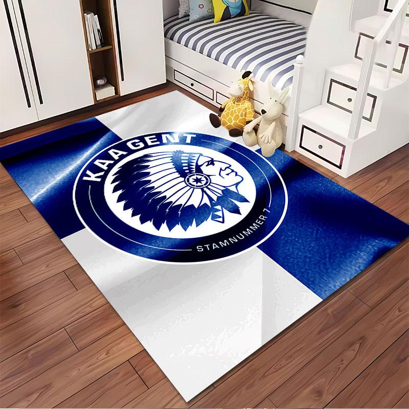 KAA Gent Logo Blue Pattern suitable as a non-slip mat for the living room or bedroom sofa