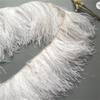 Feather10-15CM Pink Ostrich Feather Trim Fringe No Ribbon for Wedding Party Dress Sewing Accessories 1M Fluffy Multicolor Plumas Fabric