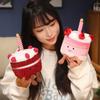 Birthday Ceremony Style Cherry Cake Red Velvet Cake Doll Plush Toy Gift