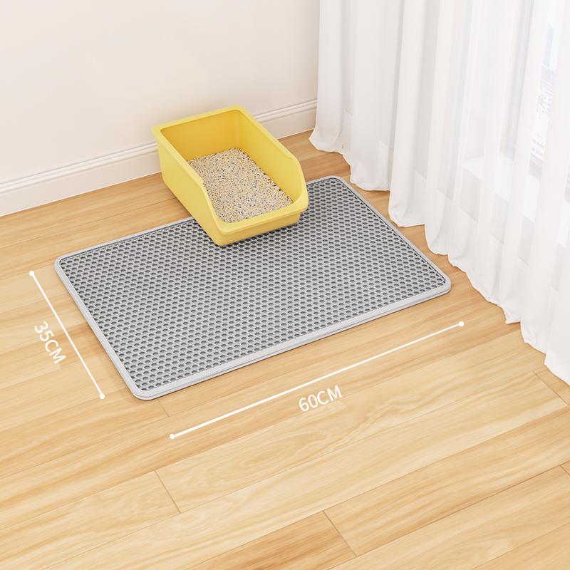 Cat Litter Mat: Anti-Tracking, Anti-Splash, Double Layer, Leak-Control Mat for Cats