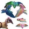 3D Printed Flexible Parrot Model Articulated Bird Figurine with Wing And Movable Joint Collectible Animal Ornaments for Home Office Decor