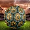 Dinosaur Glass Art Round Football Size 5 Adult Ball Suitable for Training Matches and Outdoor Team.