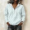 Women's Fashion Long Sleeve Polka Dot Print Hooded Pullover Sweatshirt