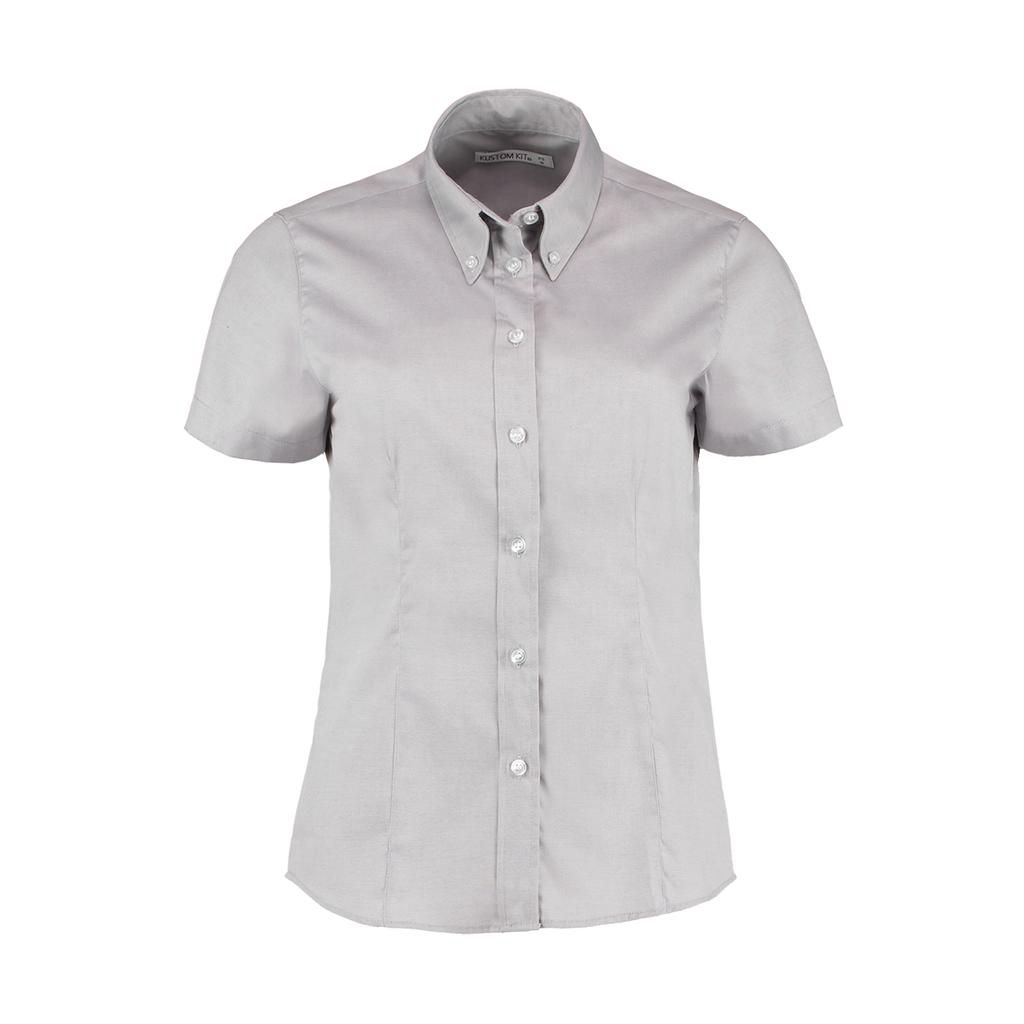 Kustom Kit Ladies Corporate Oxford Short Sleeve Shirt