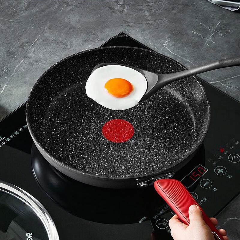Supor Fire Red Dot Star Stone Frying Pan