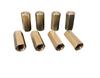 Brass Muffler Flange High Nut M8 1.0 Inches (25 Mm) for 1 Unit Set of 8
