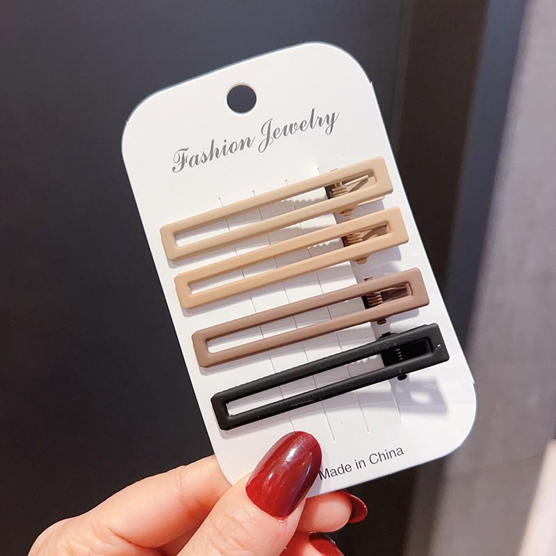 Clips de păr colorat Bai Lu fără cusături tip cioc de rață pentru femei - Ideal pentru frunte, breton și machiaj