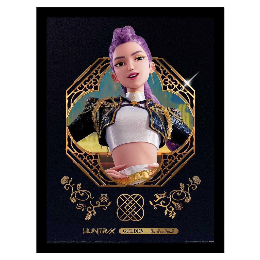 K-Pop Demon Hunters Portrait Rumi Framed Poster