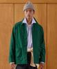 Back Satin Chore Jacket [Green]
