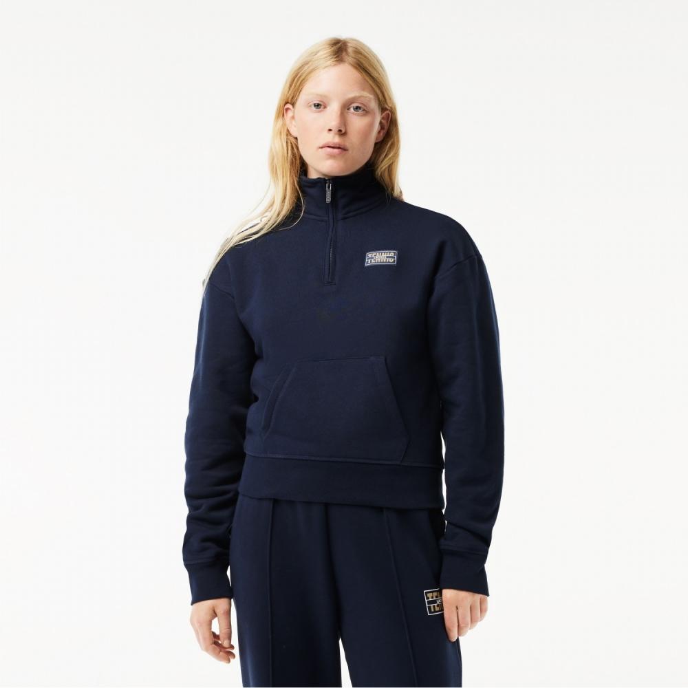 

LACOSTE Женская футболка с высоким воротником на молнии до половины SF2702 53N 166