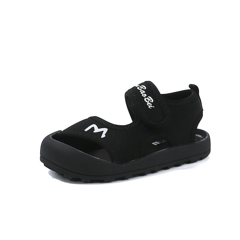 

Popular children s sports shoes 2025 summer new half bag head baby girl sandals boys fashion casual shoes trend 26-31 yards, 6 pairs in one hand чорний