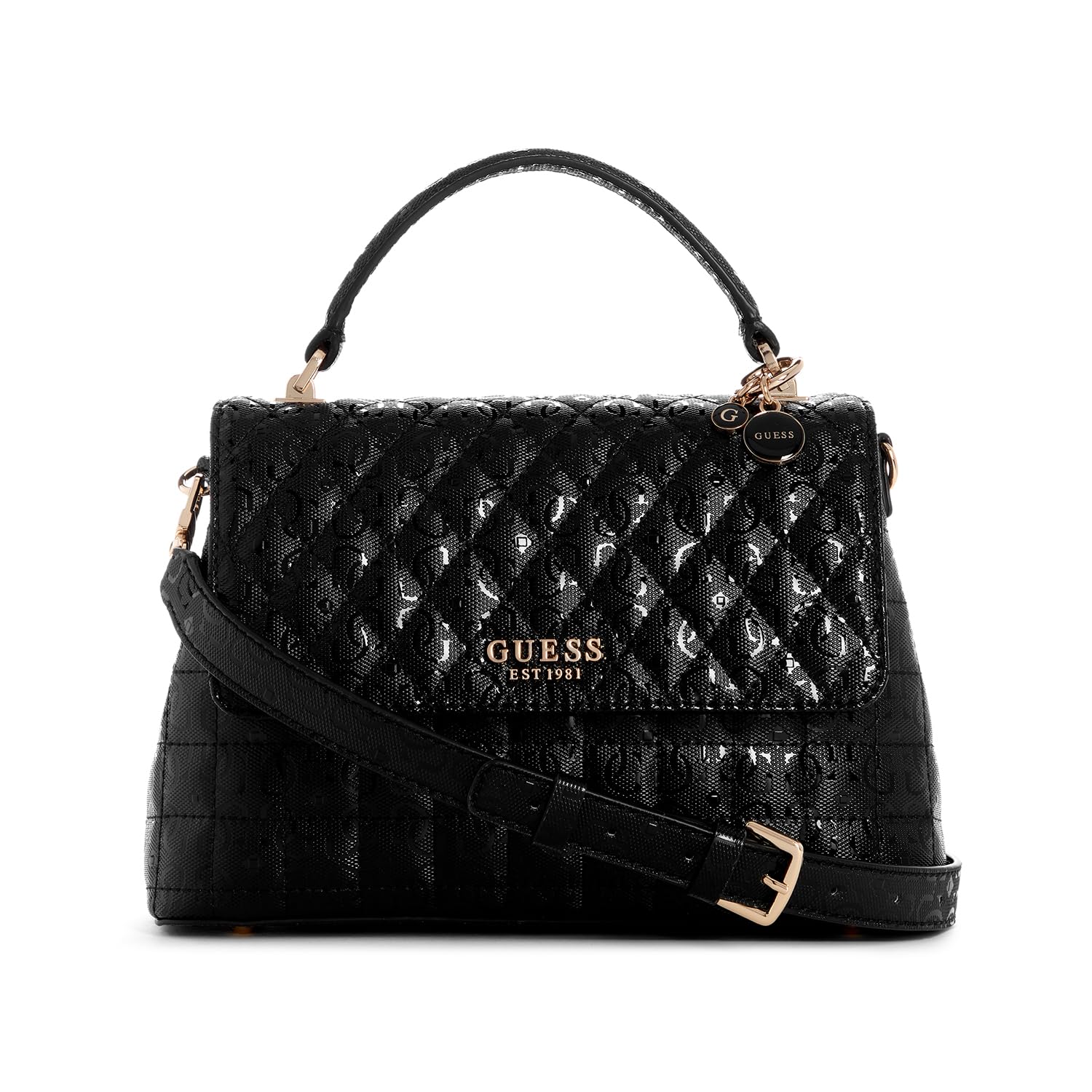 

Guess YARMILLA TOP HANDLE FLAP BLA Handbag