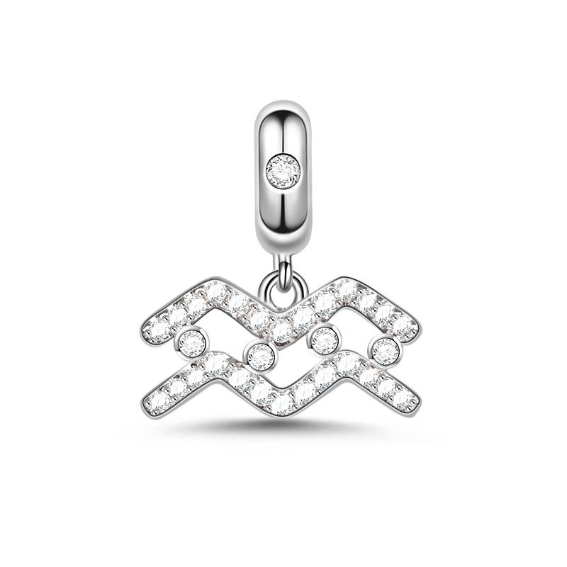 Neuer Kupferanhänger Zeichentrickserie der zwölf Tierkreiszeichen DIY feine Perle passend Original Anhänger Charms Armband für Frauen