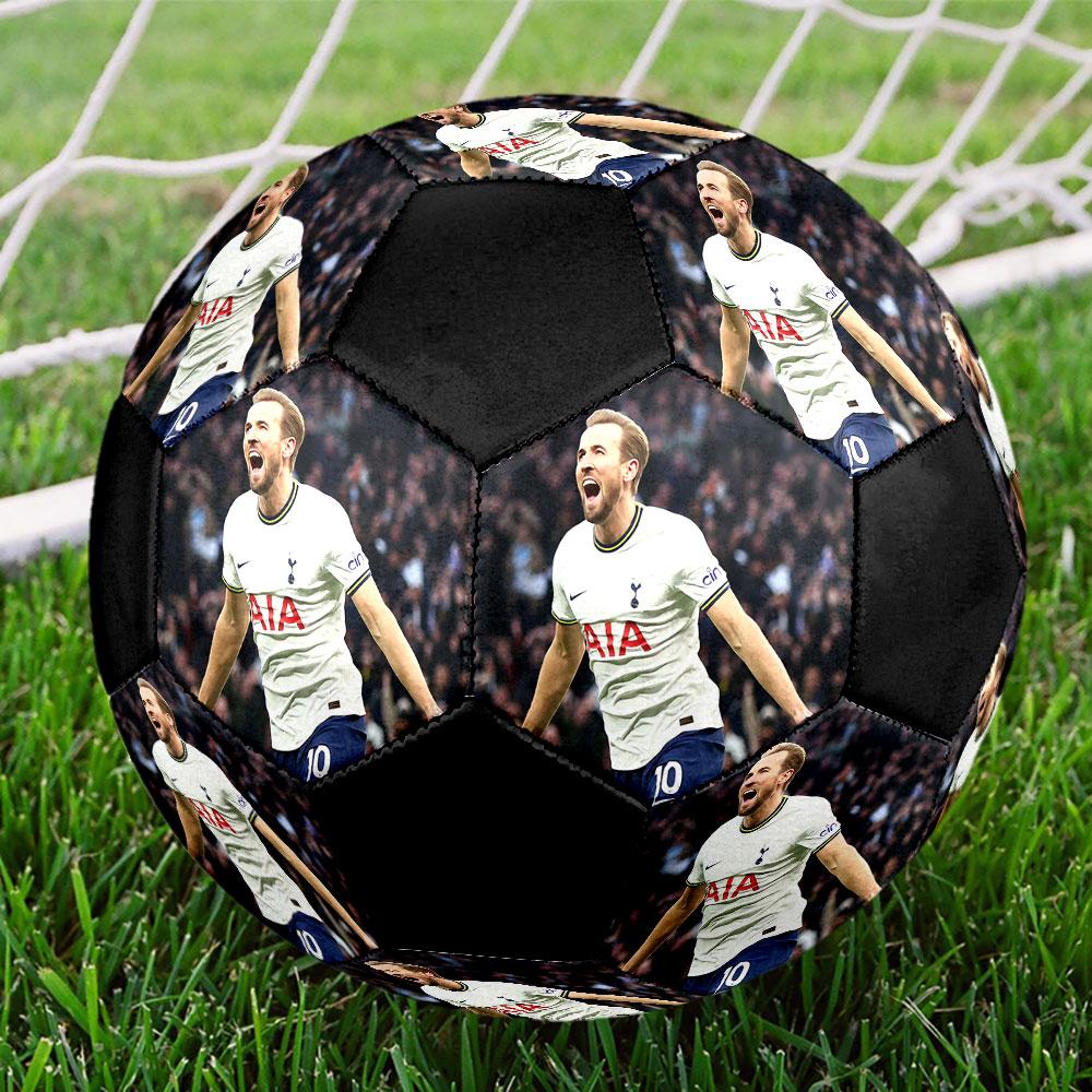 HurriKane Printed Size 5 Soccer Ball, Machine-Stitched PVC, Durable & High Bounce, All Ages Fit, fan merchandise, matches & outdoor use.