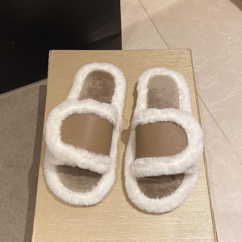 

Fashion 2025 Autumn Winter New Women s Indoor Plush Slippers Adjustable Women Home Slides Pantuflas Mujer Comfortable Slip-on Shoes 40-41
