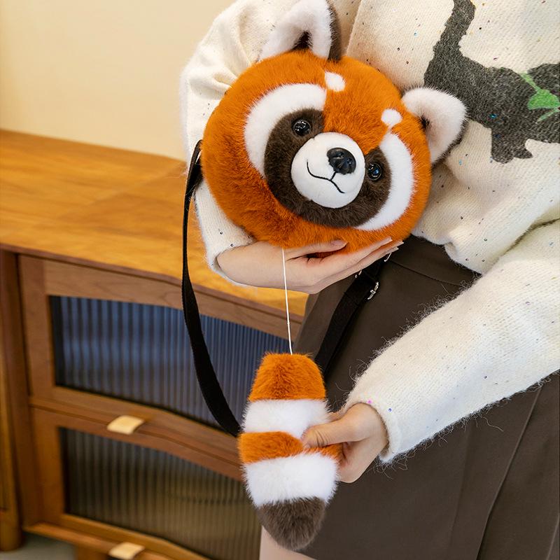 Cute Dazed Animal Plush Crossbody Bag and Cell Phone Holder