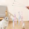 1Pc Cat Teasing Stick with Long Tail Mouse Design, Multicolored Interactive Cat Toy, High-Quality Interactive Cat Supplies