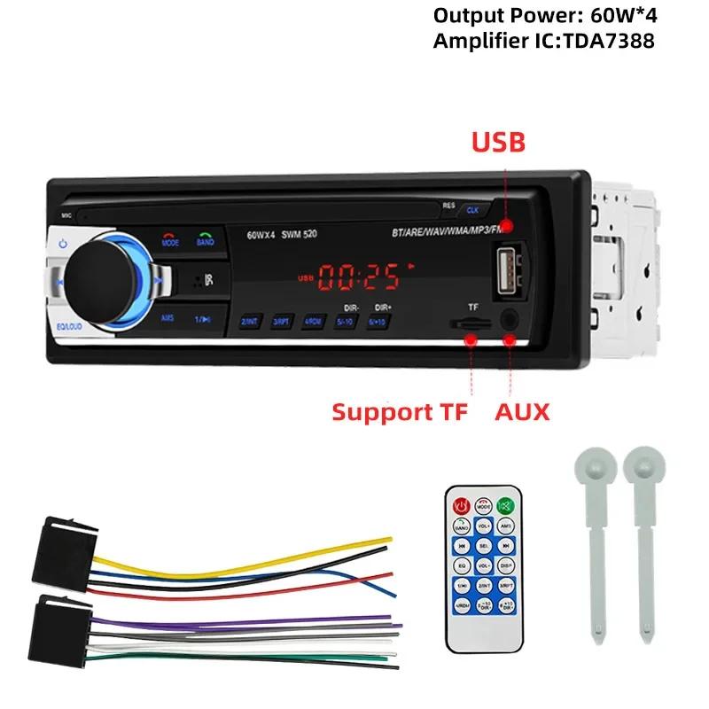 Radio Auto Universal Un Din 12V Bluetooth Autoradio Stereo MP3 Player Audio in Dash AUX/FM/USB/BT Suport Asistent Vocal