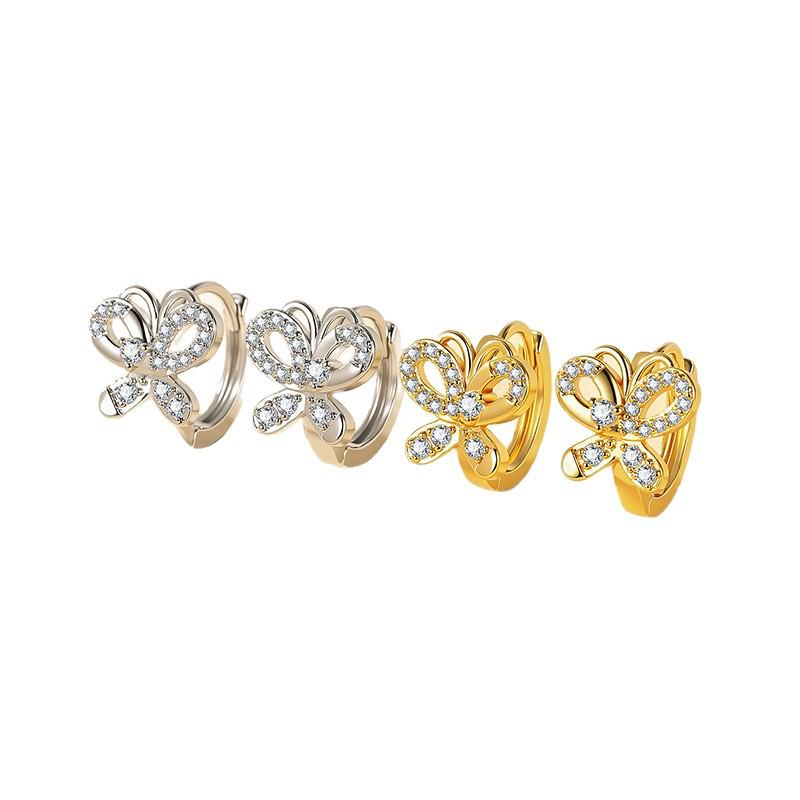 European Style Zirconia Butterfly Earrings: Elegant and Versatile Women's Accessory