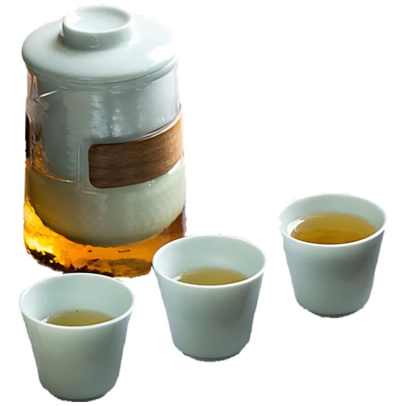 

Aiyiruis 6-Piece Glass Travel Tea Set