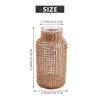 Straw Glass Flower Vase Japanese Flower Pot In The Nordic Contracted Creative Flower Basket To Water Plants