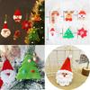 6pcs Christmas Decorations Felt Cloth Small Snowman Elderly Pendant Tree Top Star Christmas Tree Decoration Accessories