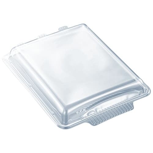 Chuo Kagaku Disposable Container Lids, Made In Japan, HS Bat 28-36, Lid-1 (PET), 25 Lids, Size: Approx. 37.1 X 28 X 4.1 Cm