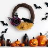 Halloween Dead Branch Rose Crow Wreath Gothic Garland Creepy Decor For Front Door Porch Window Indoor Outdoor Halloween Decor