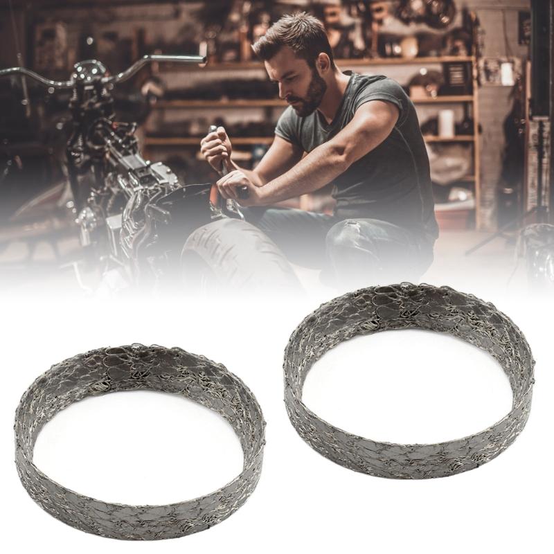 High Temperature Resistant Exhaust Flange Gasket Replacement Crossover Exhaust Seal Gasket Suitable for Motorcycle