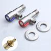 Triangle Valve Stainless Steel Hot Cold Inlet Valve Toilet Water Stop Valve Water Heater Valve Kitchen Sink Basin Triangle Valve