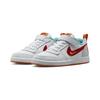 Nike Court Borough Comfortable Versatile Non-Slip Shock Absorbing Durable Low-Top Skate Shoes Kids sneaker Beige Orange FD4636-161