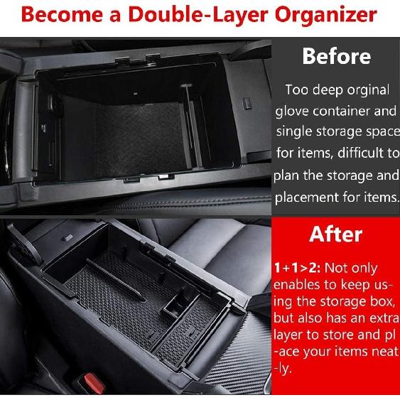 For Center Console Organizer Tray -2025- For MAZDA3 Center Armrest Box