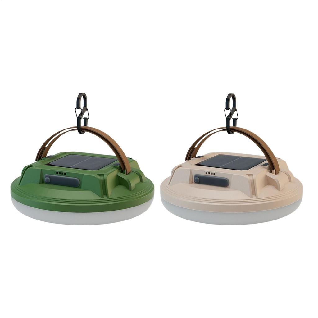 Solar Camping Lantern 4-Mode Waterproof Rechargeable Super Bright LED Camping Lights for Outdoor Hiking Backpacking Tent Night