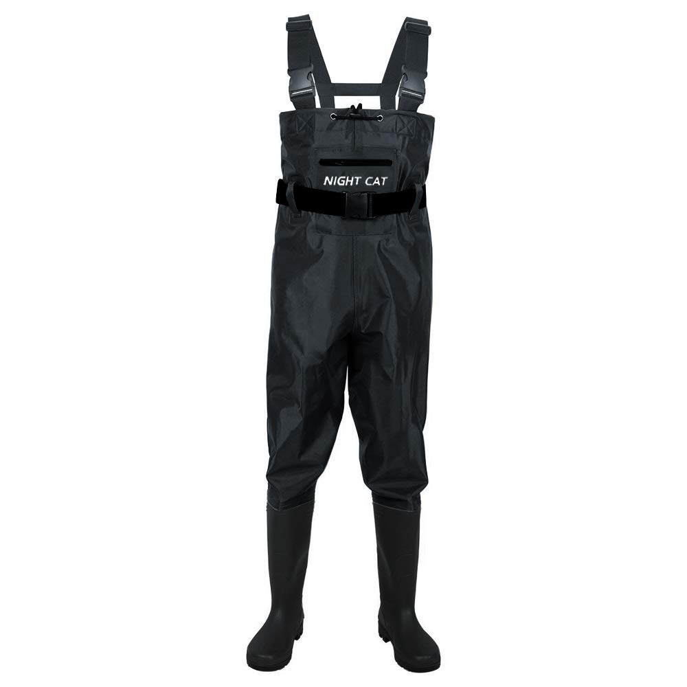 Waders for Chest High Long Mountain Stream Belt Work Clothes [Night Cat] Fishing, Waders, Body, Fishing, Radial, One-Touch Included, Ventilation,