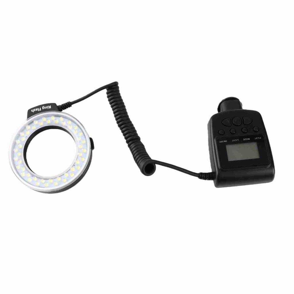 Portable LED Ring Flash Battery Operated Fill Light with Color Filters Adapter Photography