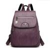 Mochila para Mujer Gran Capacidad Bolso de Viaje Suave de PU Tendencia de Moda Estudiante Mochila Antirrobo de Imitación Piel de Oveja